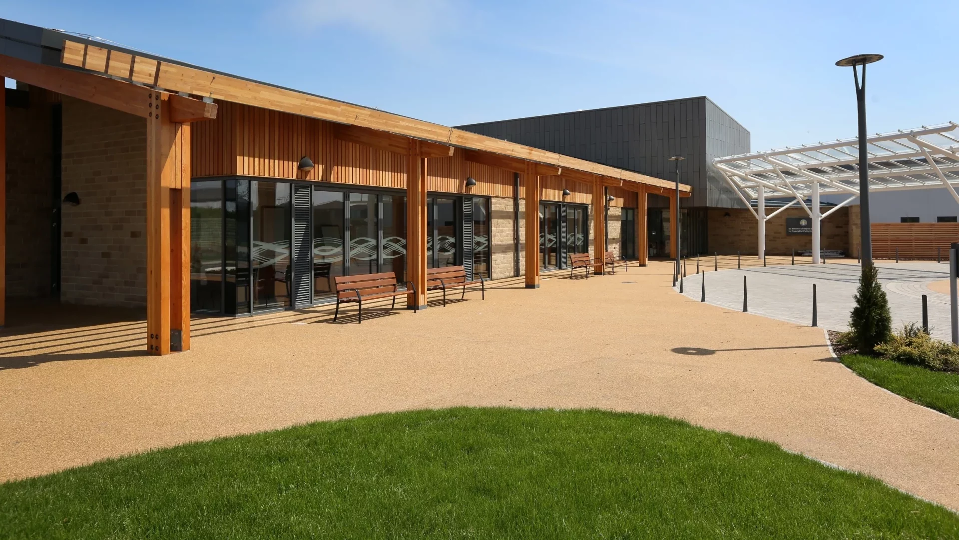 St Benedicts Hospice Entrance Cladding