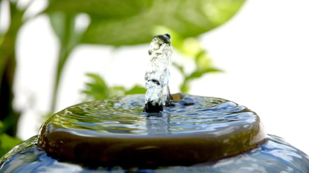 Water fountain in care environments