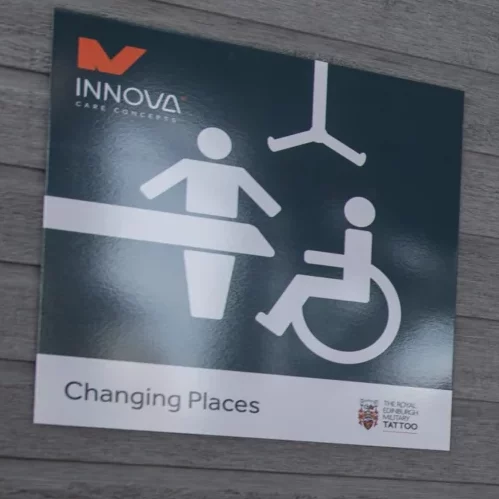 Changing Places sign